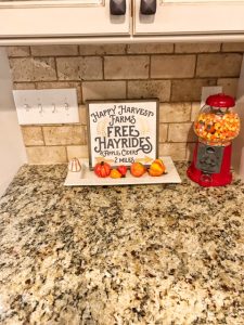 Gumball Machine Filled with Candy Corn