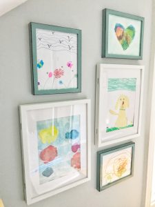 Gallery Wall for Kids Art Work
