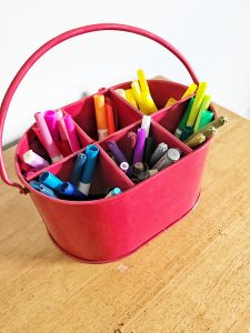 How to organize a kids art room #inexpensive #diy #kidsspaces