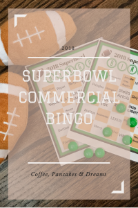 Superbowl Commercial Bingo