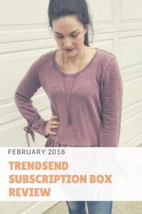 What I got in my February Trendsend Evereve Box