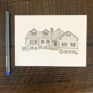 Custom Print of Your Home #giftideas #anniversary #newhome