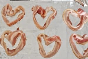 Valentine's Day Breakfast: Heart Shaped Bacon