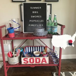 Easy Outdoor Entertaining Ideas with a Bar Cart