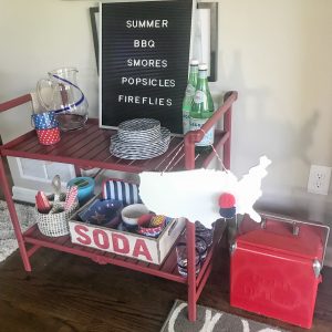 Patriotic Bar Cart Style