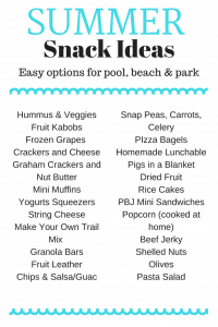 Pool Friendly Summer Snack Ideas #summer #kidfriendly #snackideas