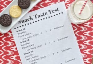 Oreo Taste Test Activity-Sample 5 oreos and vote on your favorite #kids #ballot #activity