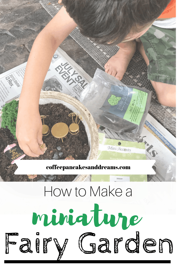 MIni Fairy Garden in a Pot #diy #inspiration #forkids