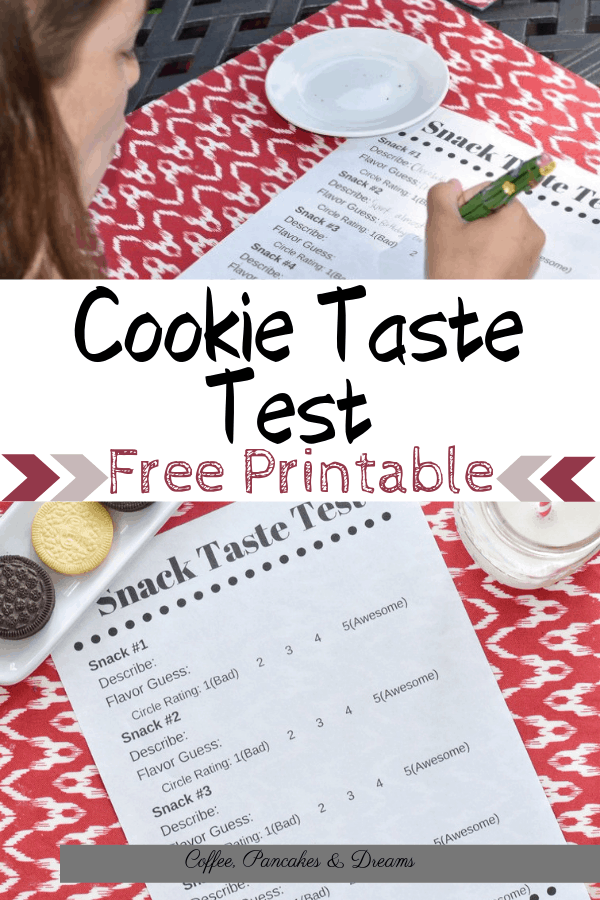 Throw a cookie taste test party on a rainy day #summeractvitivites #freeprintable #tastetest
