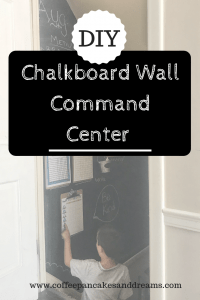 How to DIY Chalkboard Wall Command Center #organization #familyorganization #chalkboardwall #commandcenter