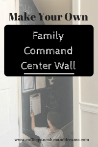 DIY Command Center Chalkboard Wall #familyorganization #inexpensive #chalkboardpaint