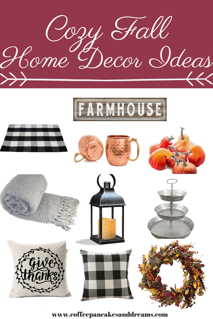 Inexpensive fall decorating ideas from Amazon #farmhouse #buffalocheck #rustic