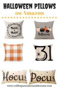 Inexpensive Halloween Pillows #decorating #blackandwhite #hocuspocus