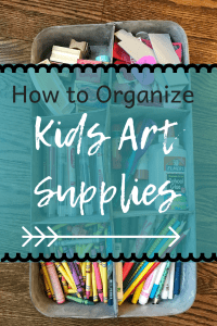 Kids art supply organization ideas #organization #kidsart #kidsrooms