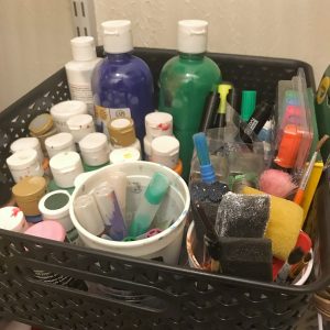 Easy Ideas for Organizing Kids Art Supplies #storage #diy #inexpensive