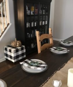 Buffalo Check Table Setting #thanksgiving #table decorations #farmhousestyle