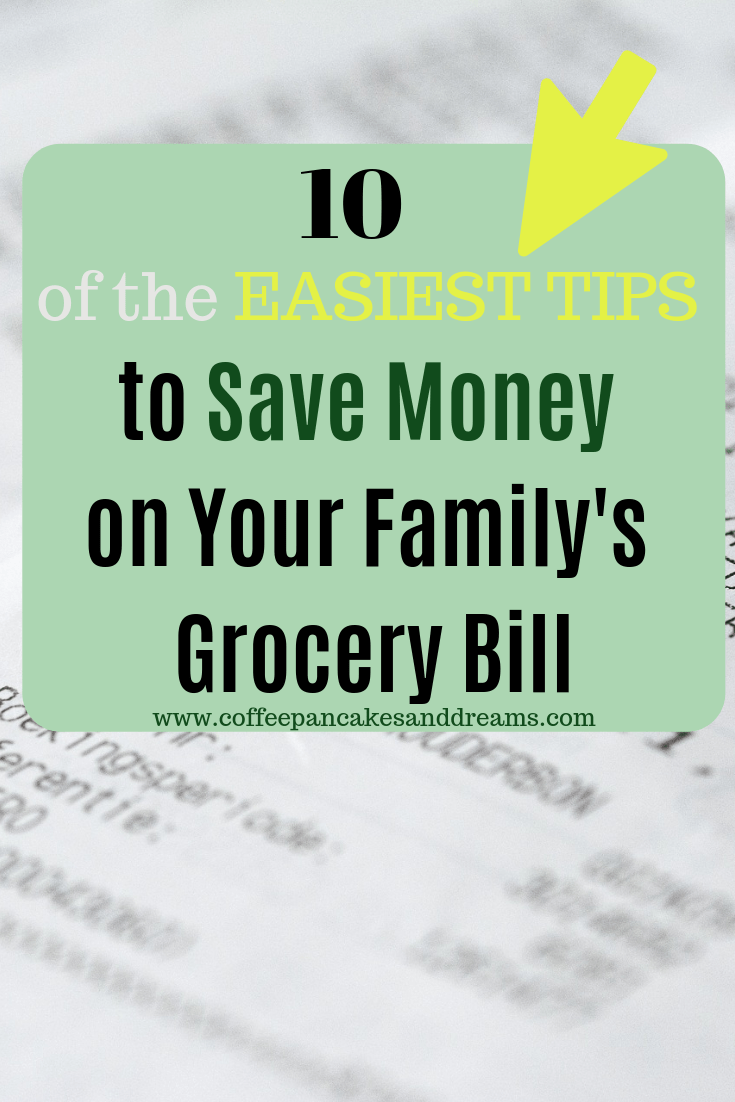 Easy Tips to save money on groceries for your family #budget #grocerybill #families #simple