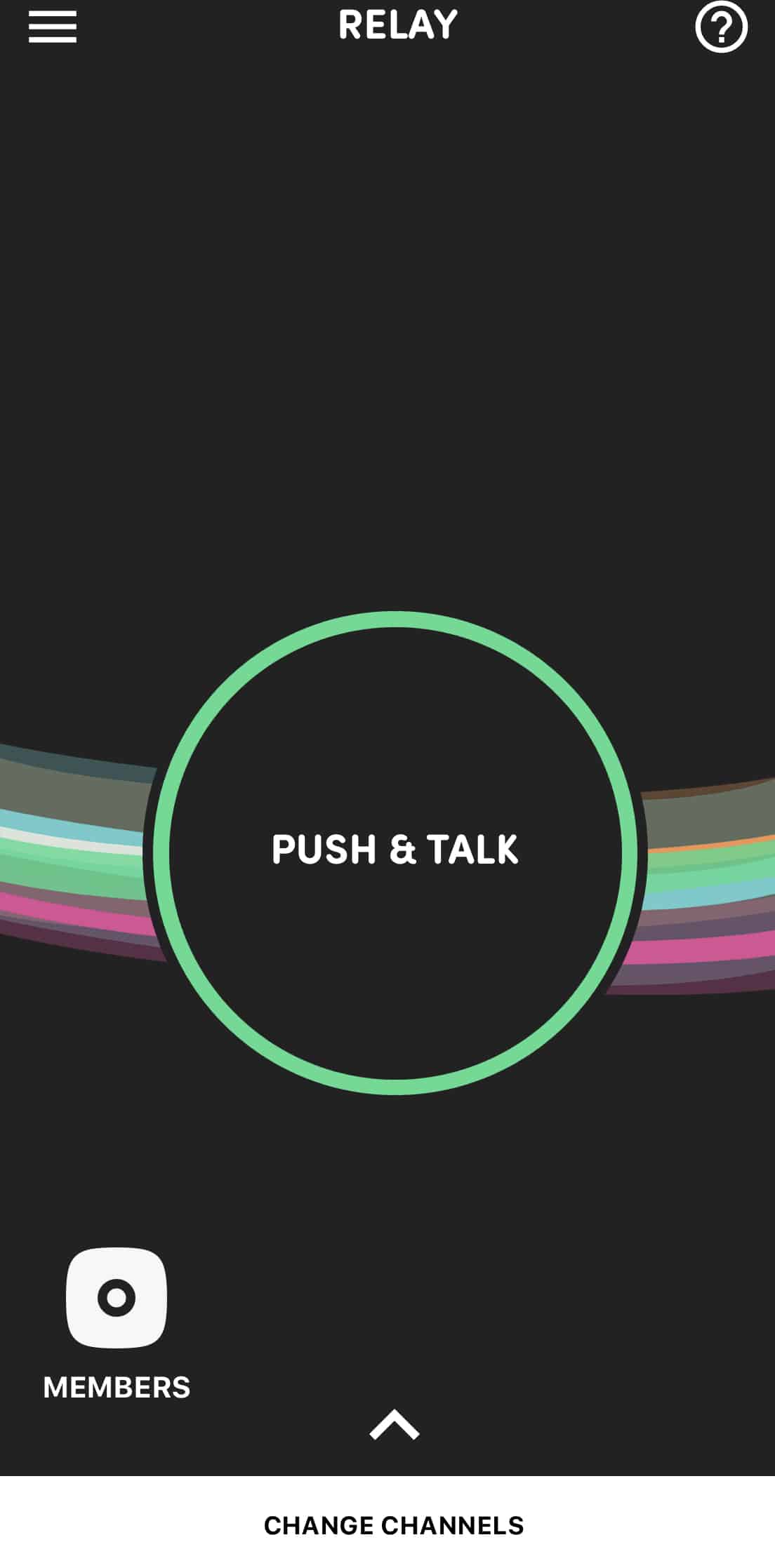 screen shot of relay go app