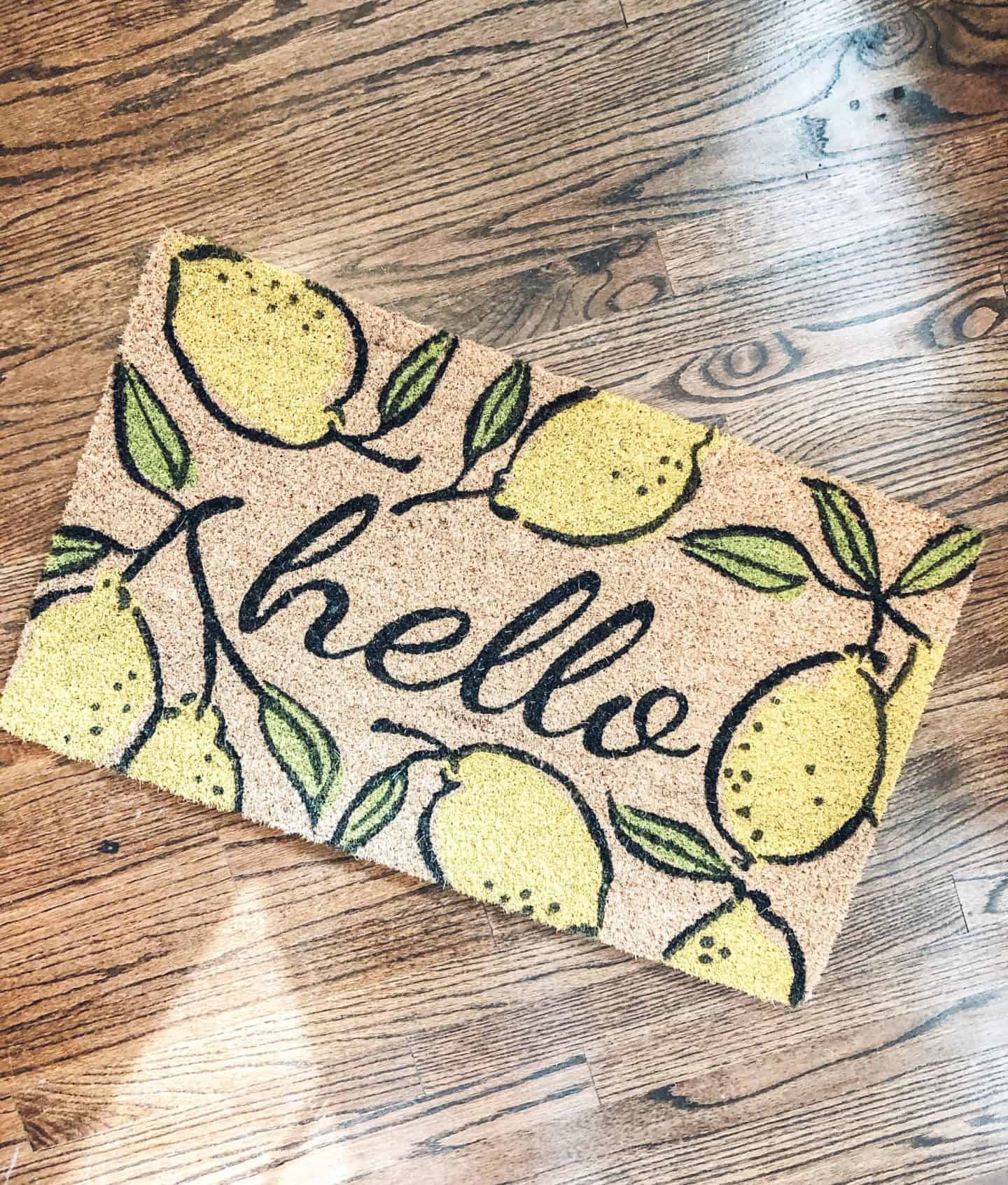 Spring Home Decor Trends #doormat #farmhousestyle