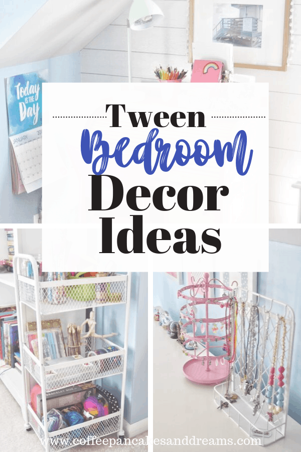 Tween girl bedroom decor ideas #teens #decorating #coastal #organization