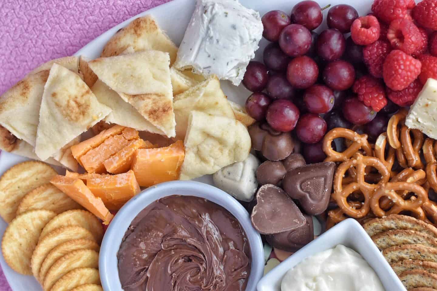 Valentine's Day Cheese Board #dessert #appetizer #datenightin
