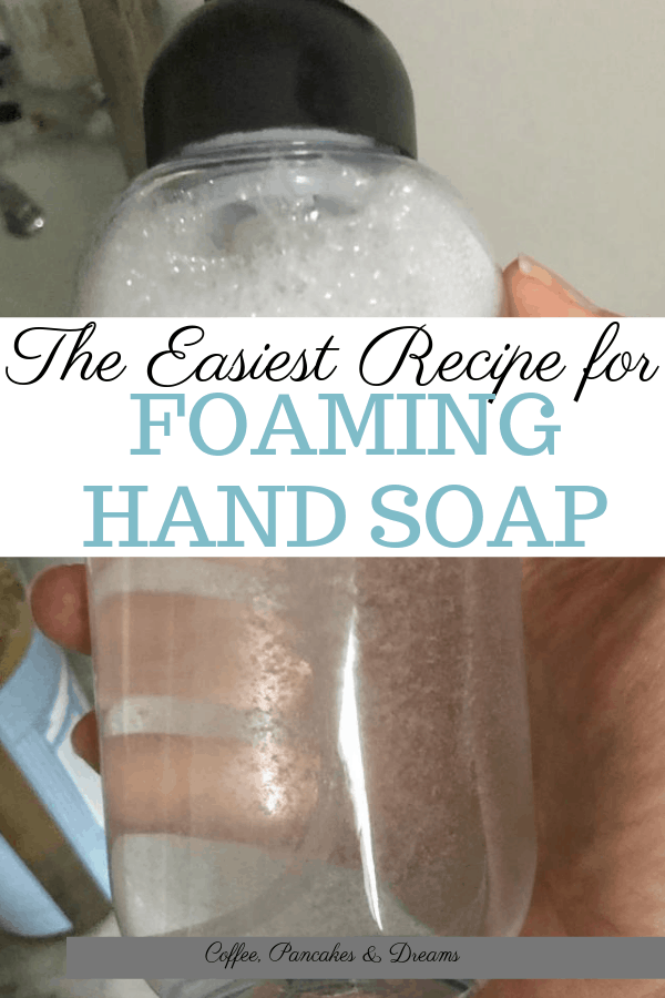Simple foaming hand soap recipe you can make in minutes #DIY #handsoap #essentialoils