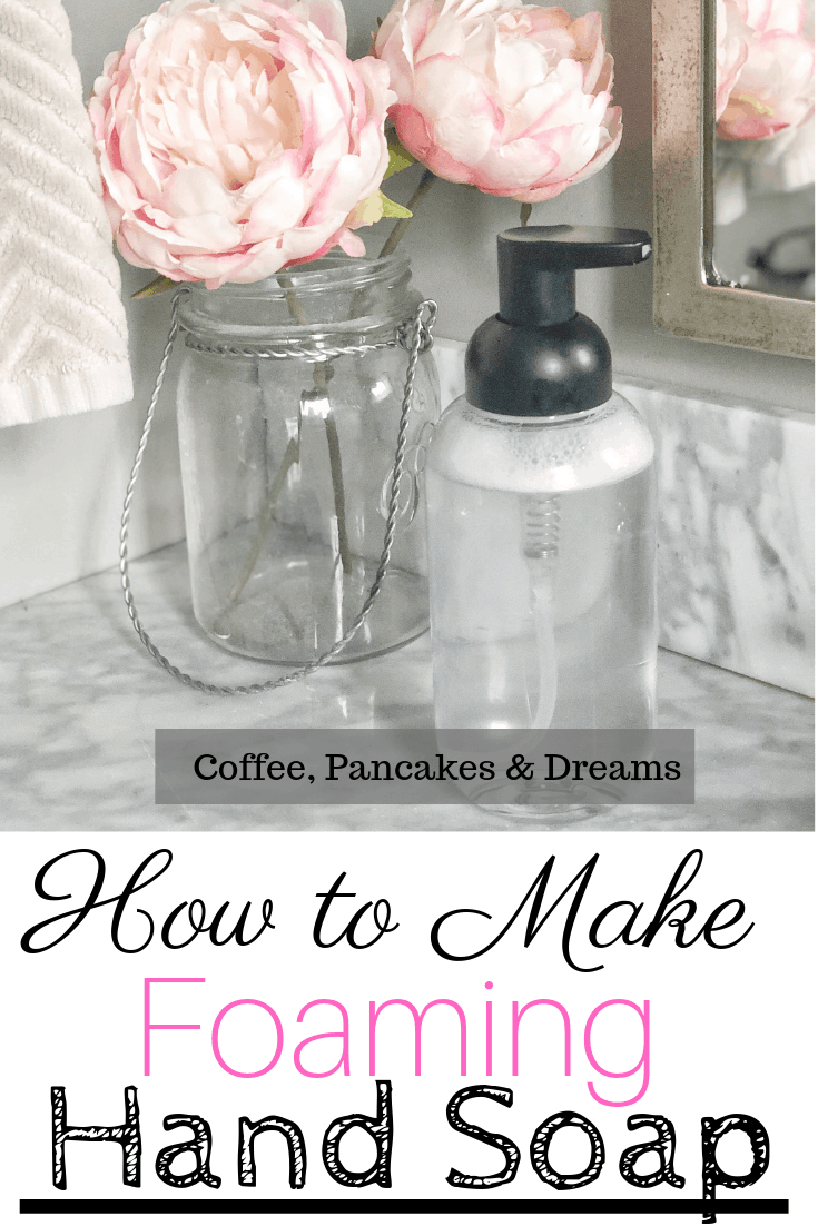 How to make your own non toxic foaming hand soap #easy #recipe #essentialoil