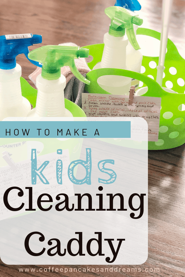 Help Kids do chores with a cleaning caddy #momhacks #cleaning #choreideas #parenting