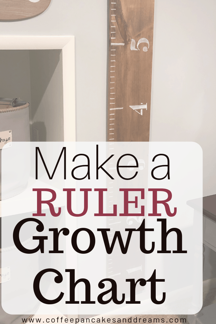 How to make a wooden ruler growth chart #farmhouse #diy #nursery