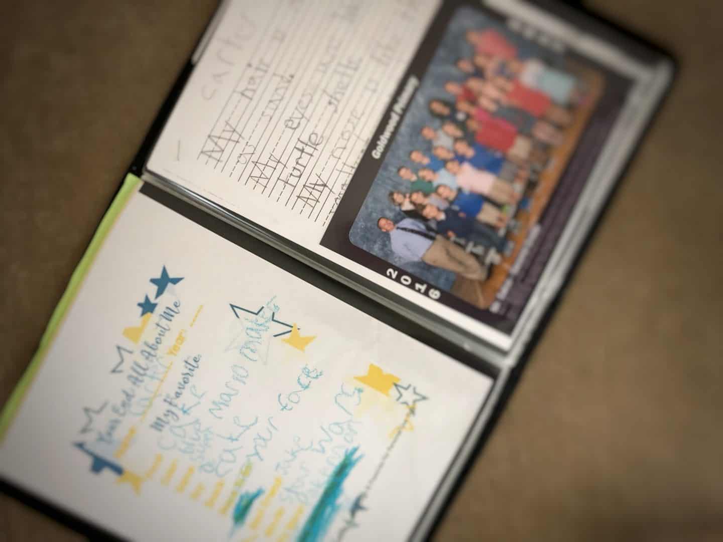 How to organize school memories #organization #kids #family 