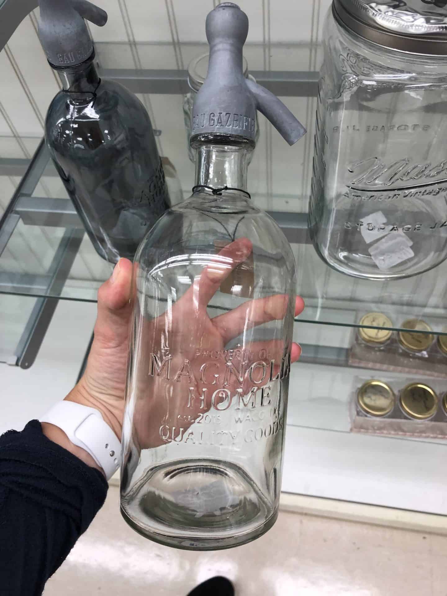 Magnolia Home glass dispenser #fixerupper #farmhousefinds #marshalls