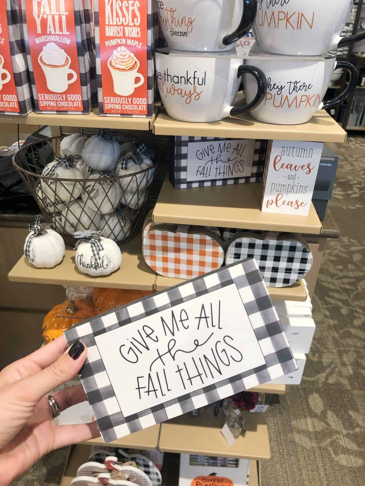 Buffalo Check Fall Decor #kirklands #farmhouse 