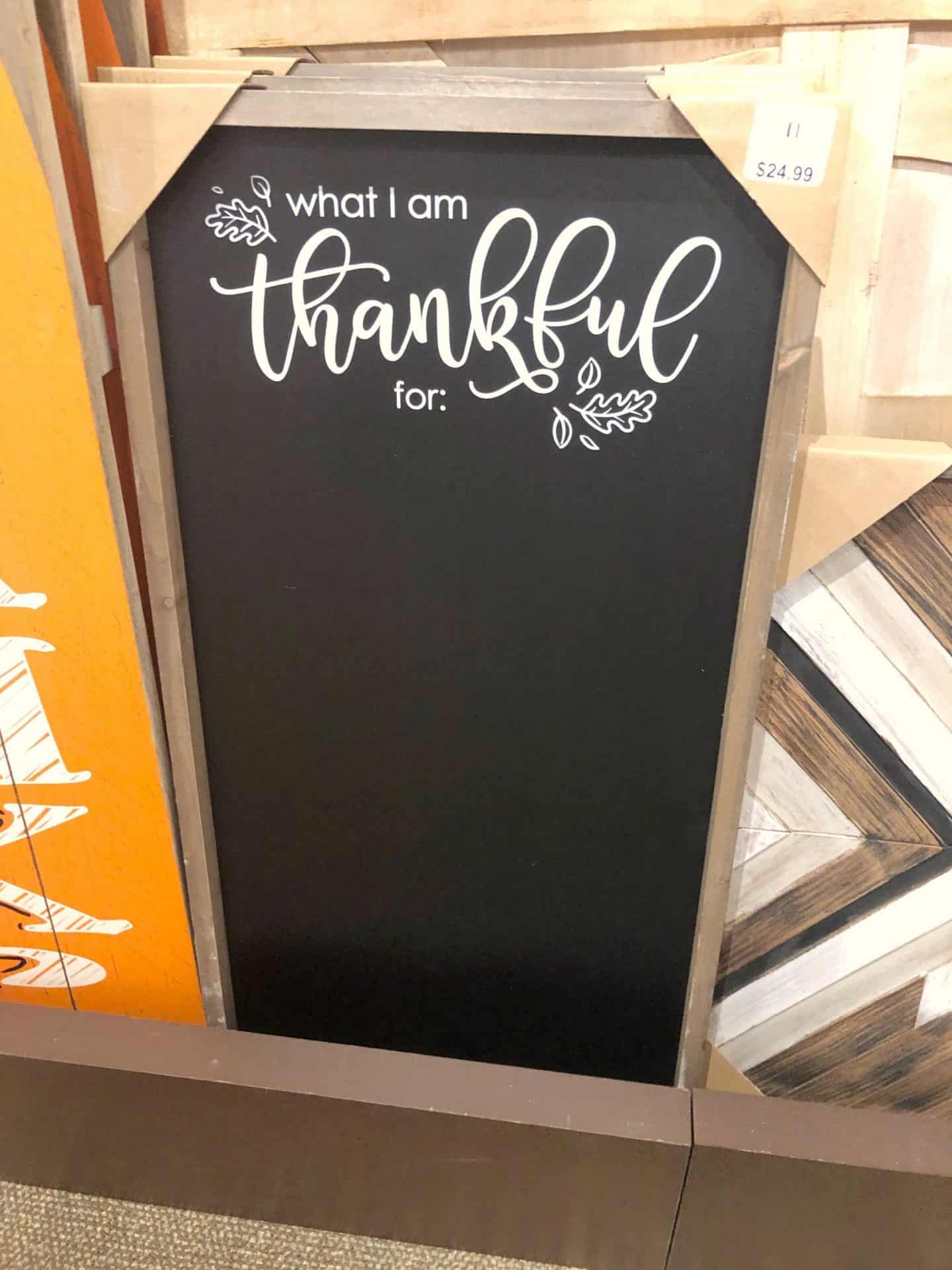 Thanksgiving Thankful Chalkboard #farmhouse #gratitude