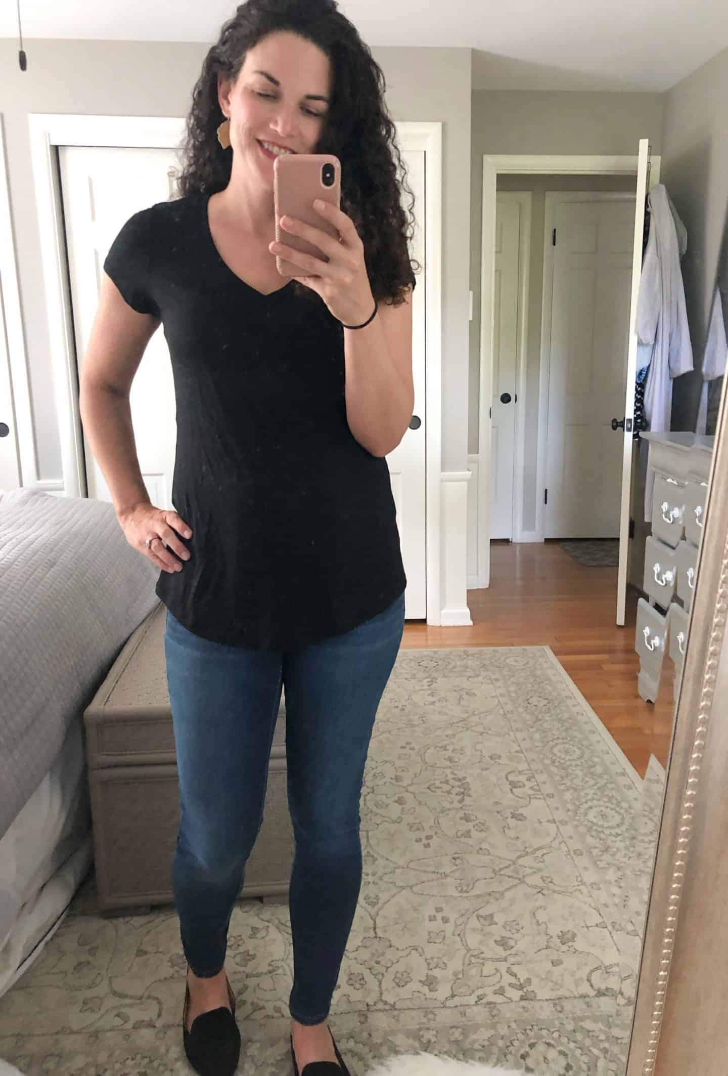 stitch fix fall 2019 review #tees #tops #unboxing