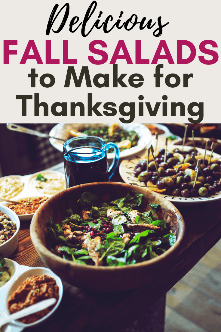 Fall Salad Recipes for Thanksgiving #sidedish #healthy #pasta #butternutsquash