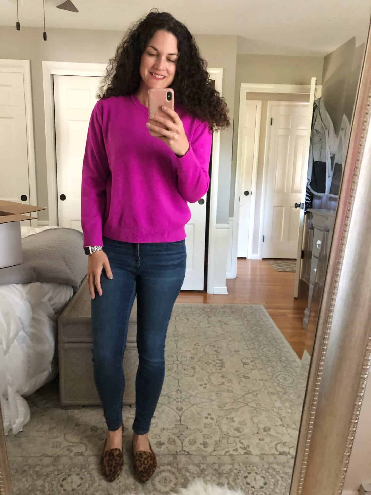 Hot Purple Sweater from Evereve Trendsend #falloutfits #tops #casual