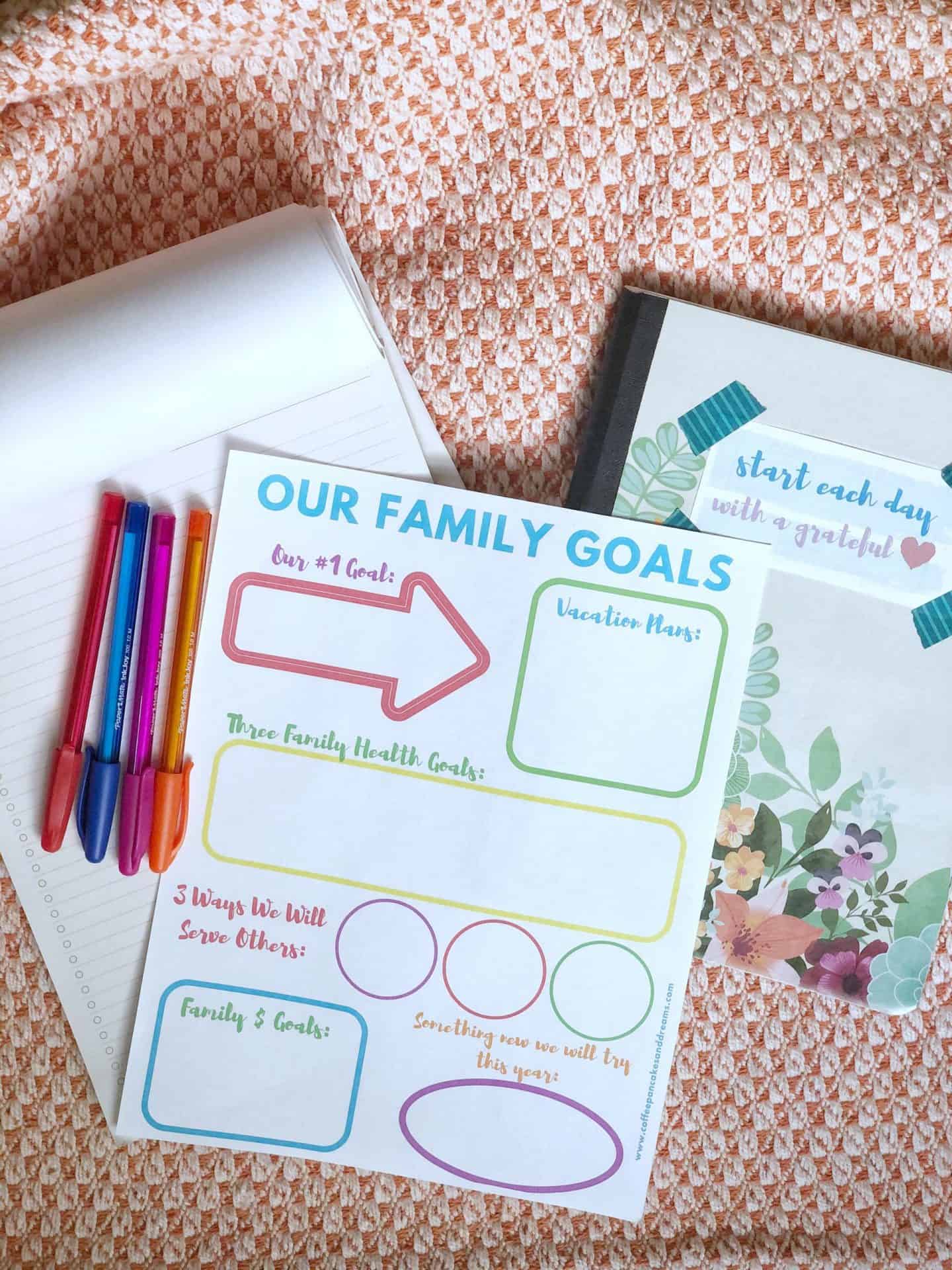 Family Goal Worksheet