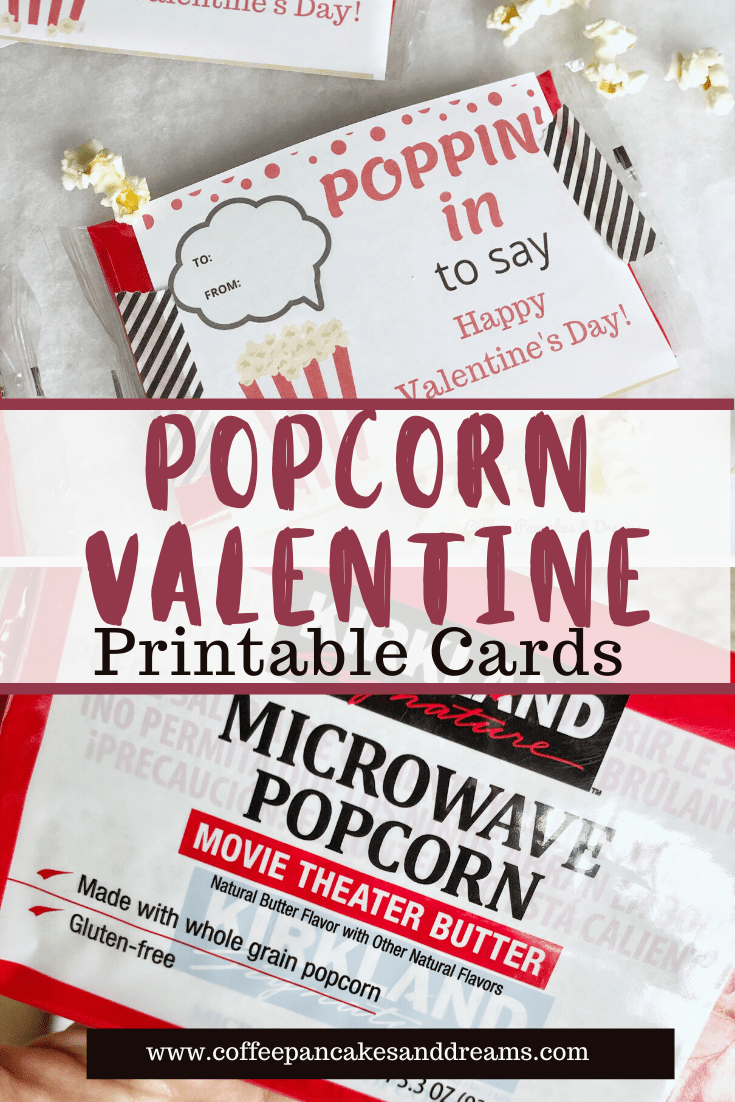 Popcorn Valentine Printable Cards