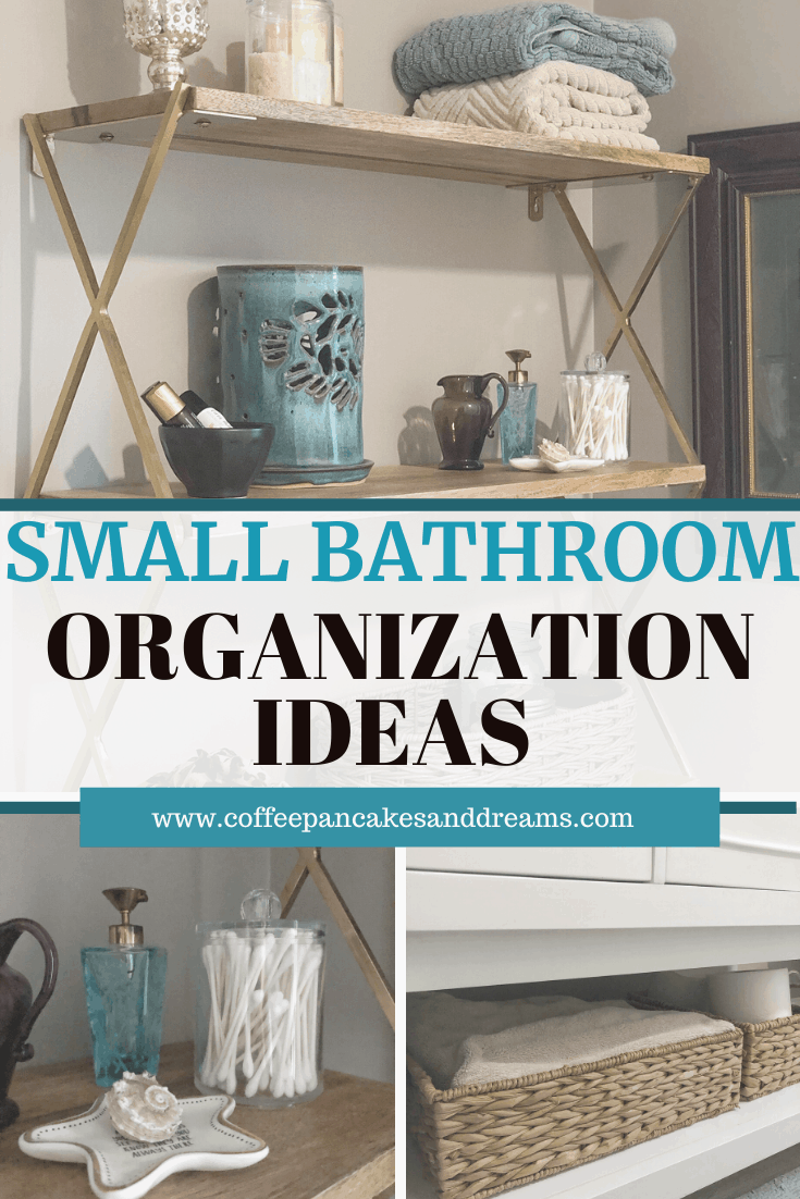 How to organize a small bathroom #storage #shelves #organizationideas