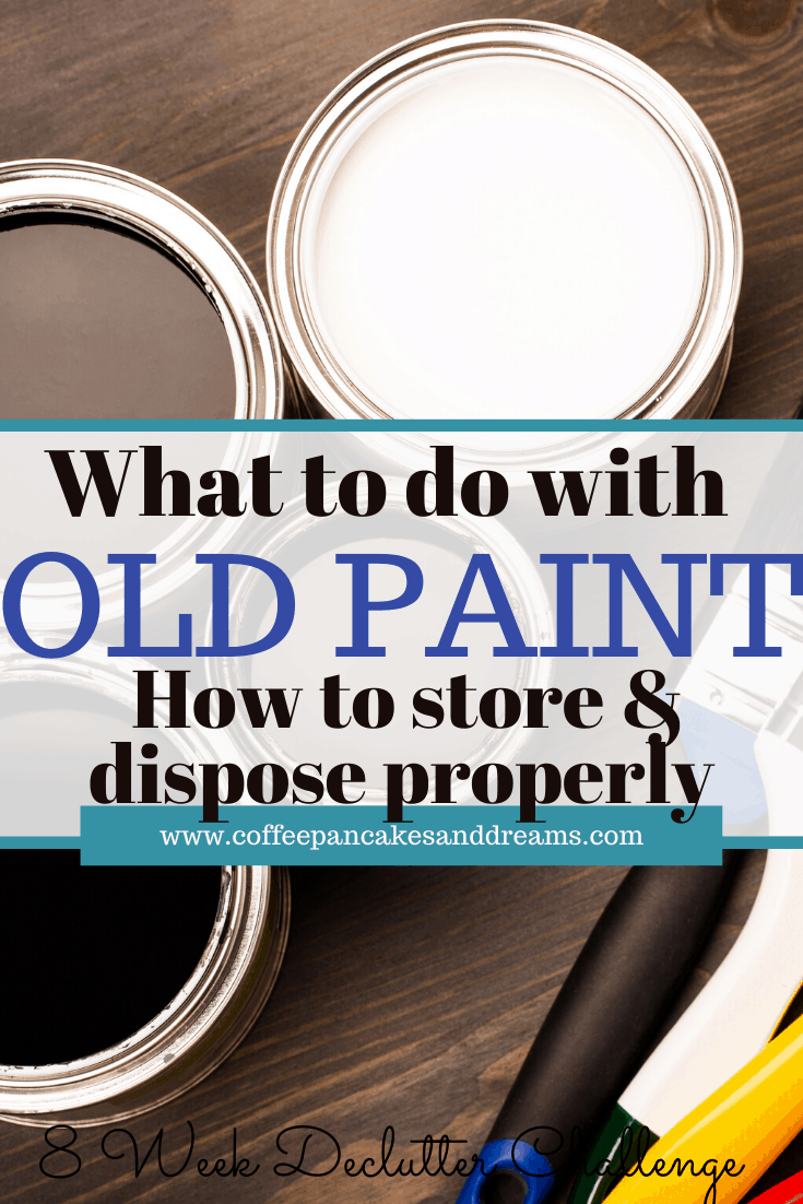 What to do with old paint cans #disposal #organization #storage