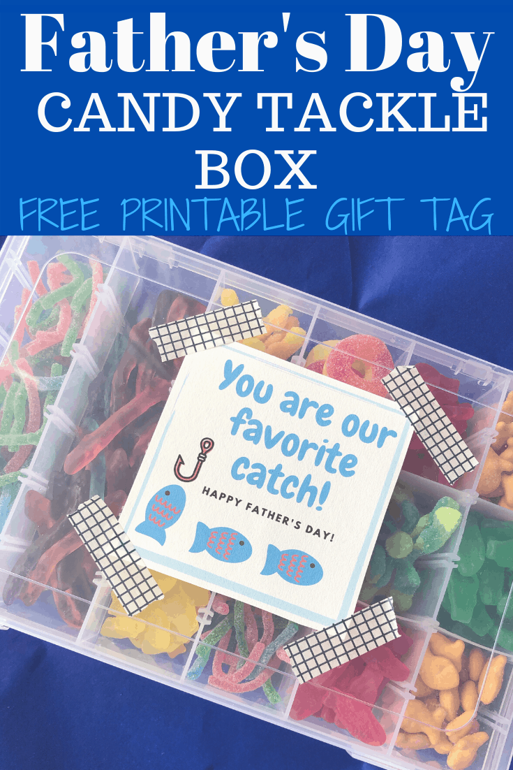 DIY Candy Tackle Box for Father's Day #dads #grandpa #fromkids #cheap