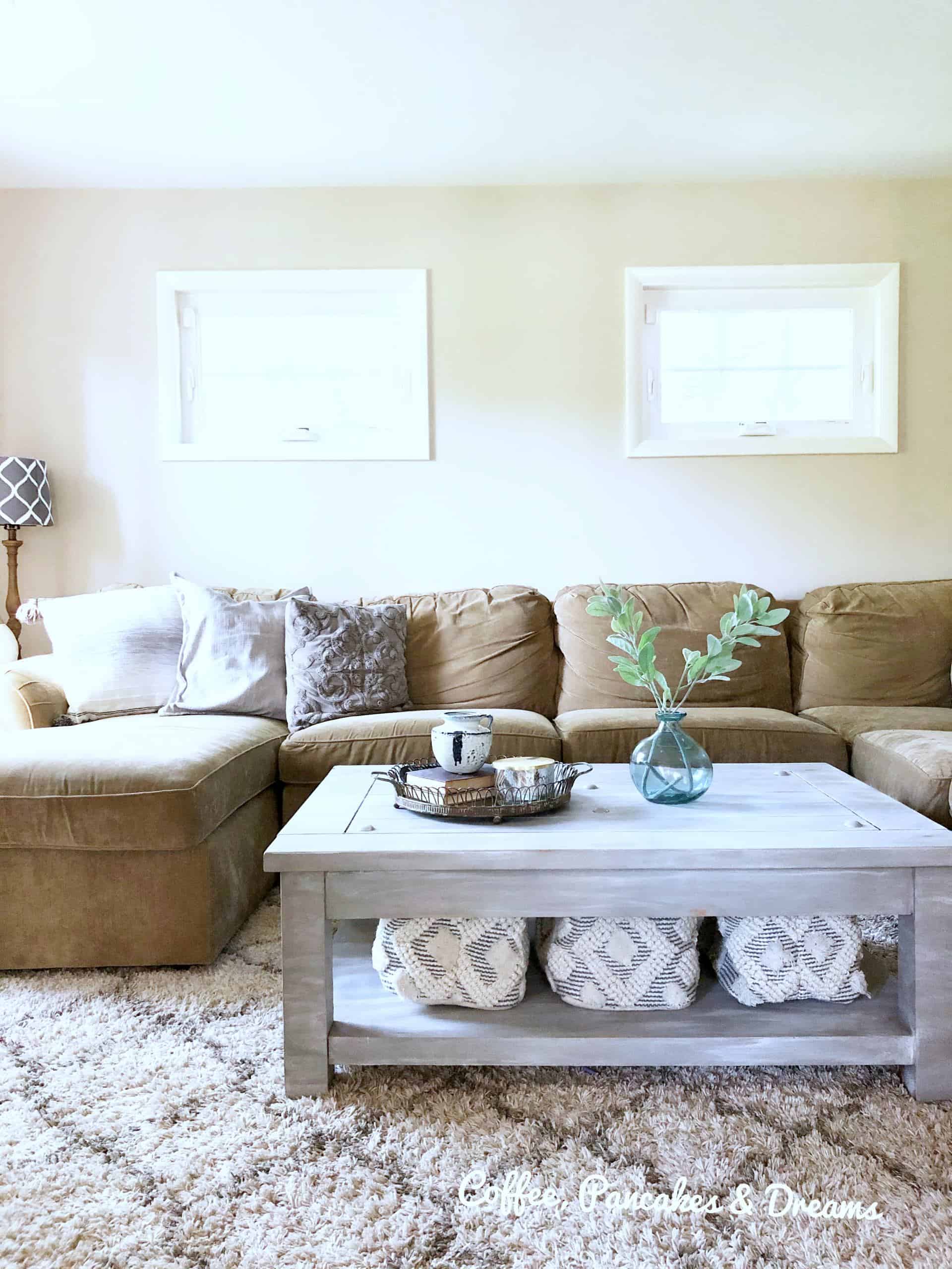 Chalk Painted Coffee Table DIY Project