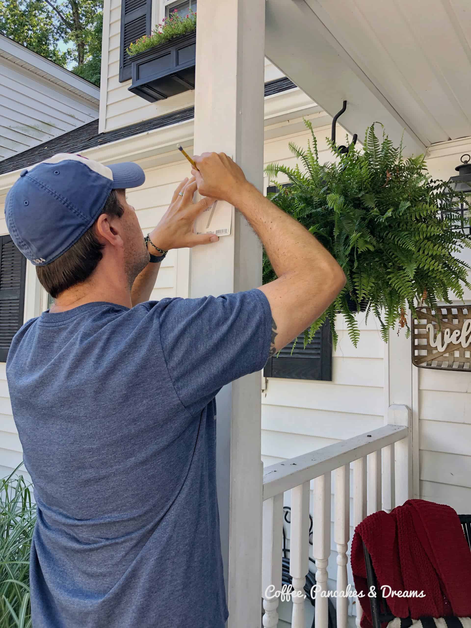 how to install address numbers #curbappeal #diyhome 