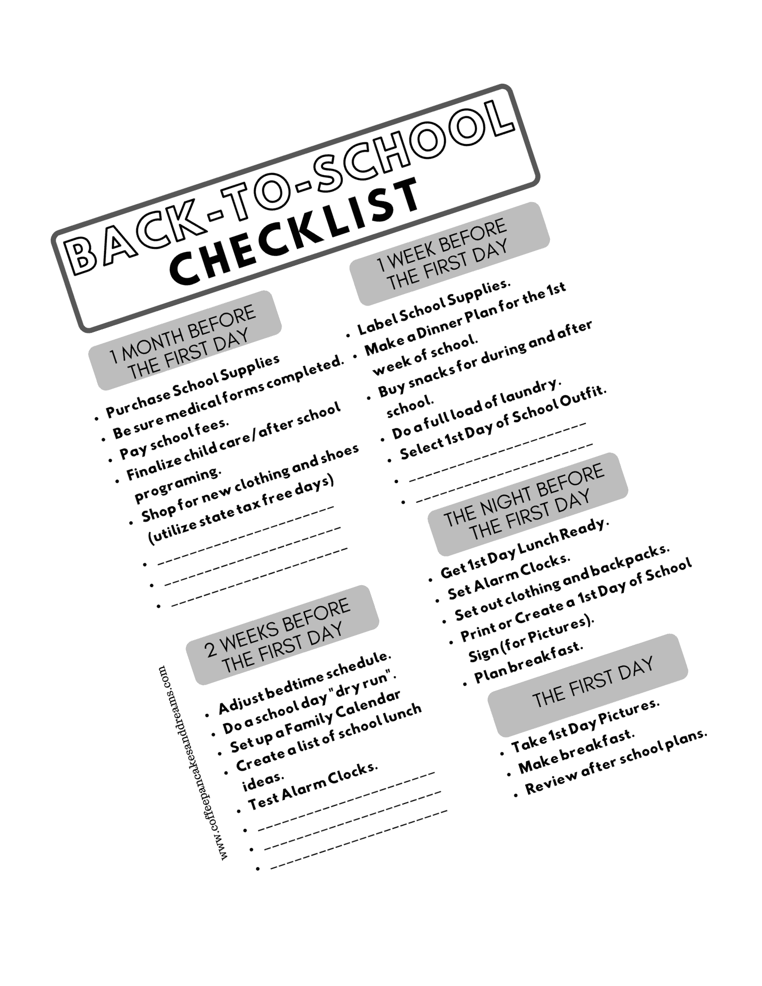 Back-to-School Organization Tips for Moms #1stdayofschool #family #familyorganization #checklist
