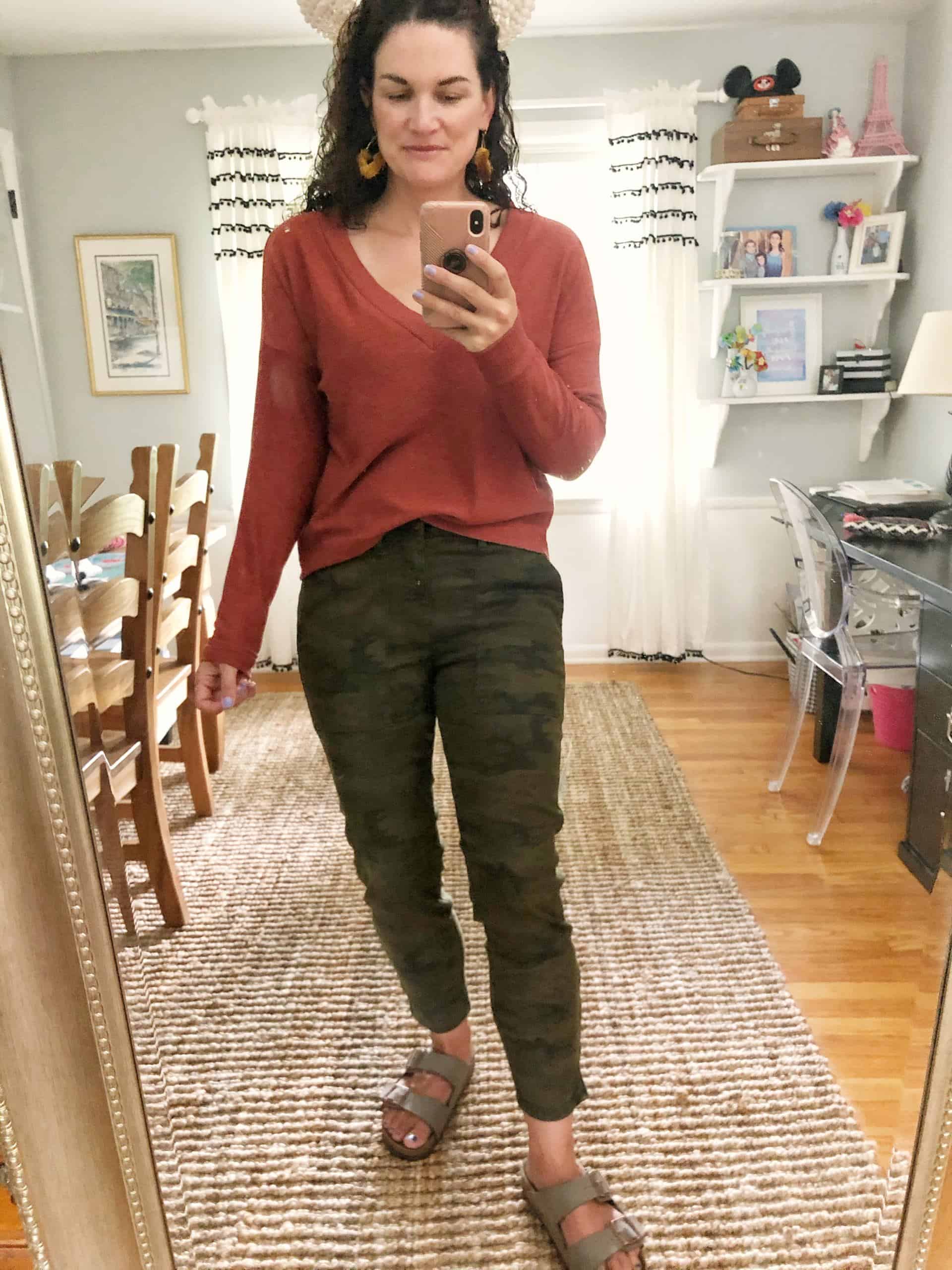 Fall Trendsend Evereve Review #tops #pants #camo