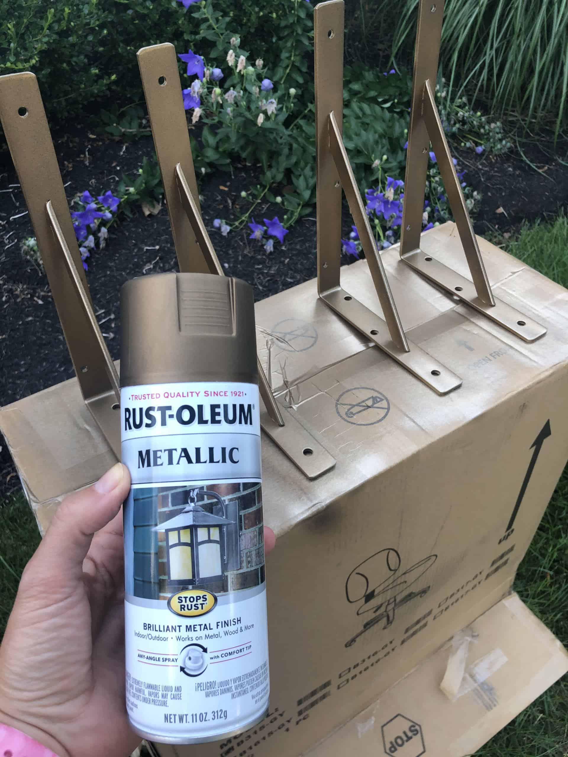 How to spray paint wall brackets with Rust-Oleum