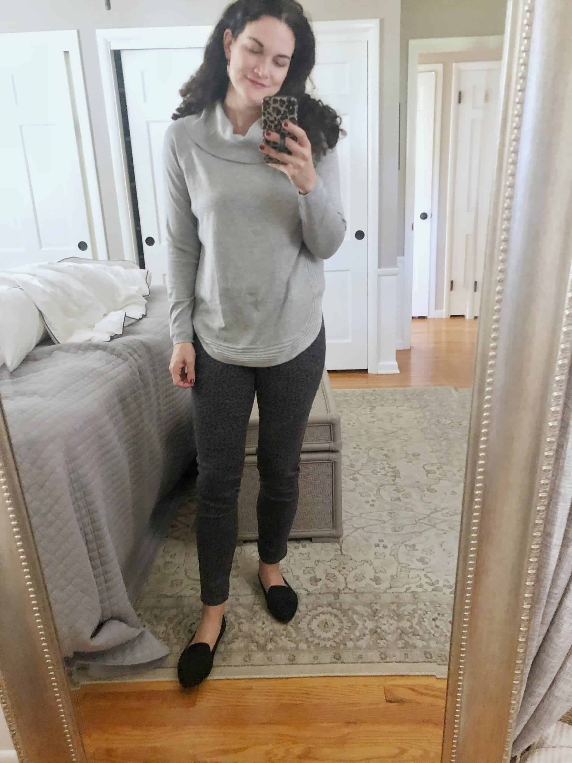 Gray Cowl Neck Sweater Stitch Fix November 2020