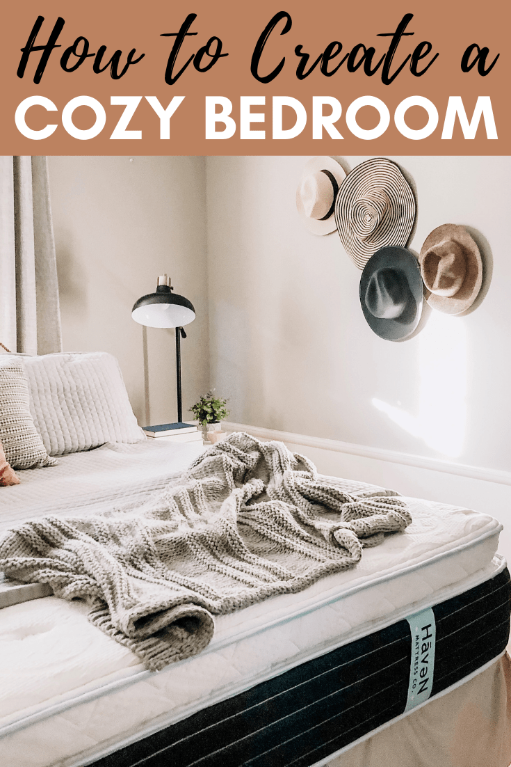 Cozy Bedroom Decor Ideas #neutral #hatwall #sponsored #nighstand