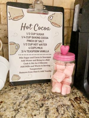 Hot Cocoa Recipe Print #valentines #hotchocolate #freeprintable