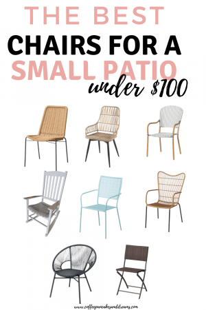 Small Front Porch Patio Chairs #porchseating #smallspaces #frontporchdecor
